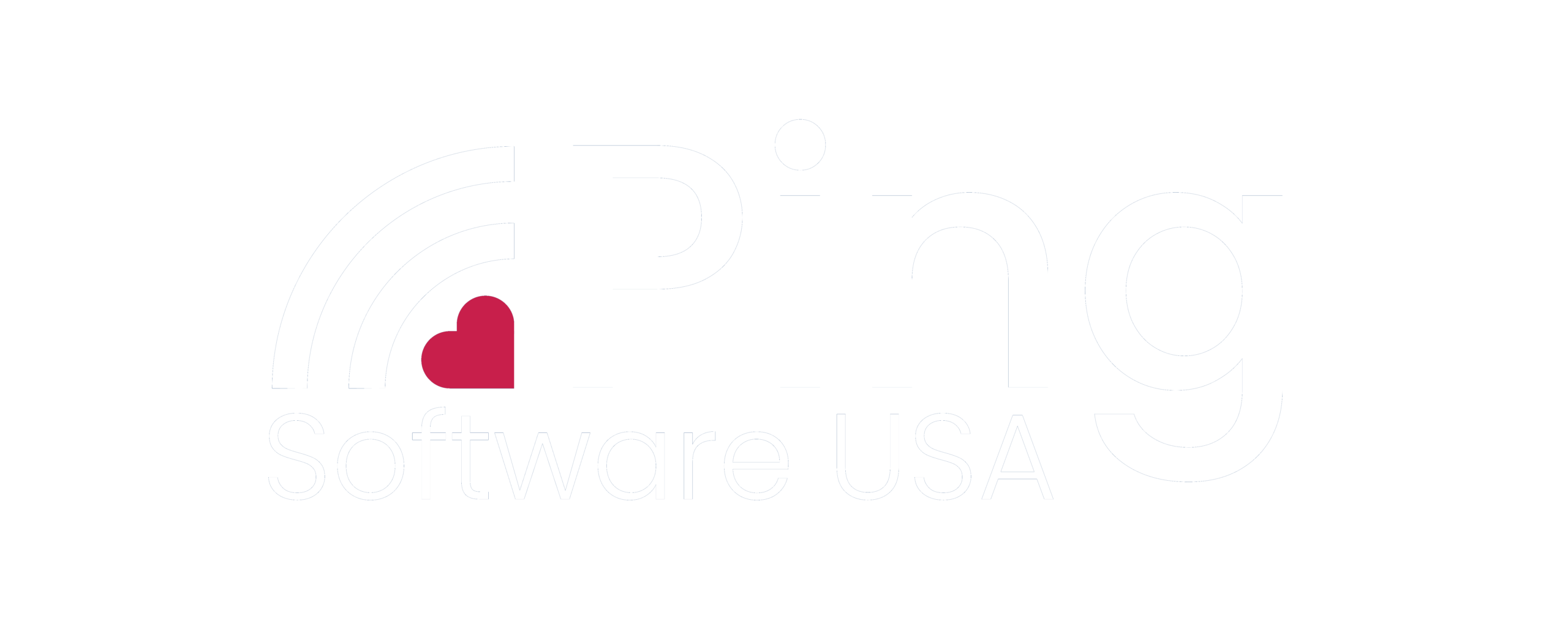 Transparent Ping Software USA logo for the navigation bar.